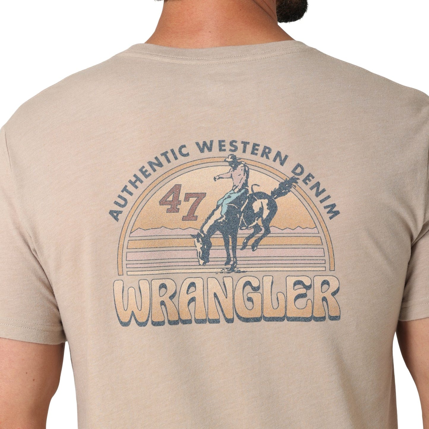 Wrangler Back Graphic Trench Coat Heather T-Shirt