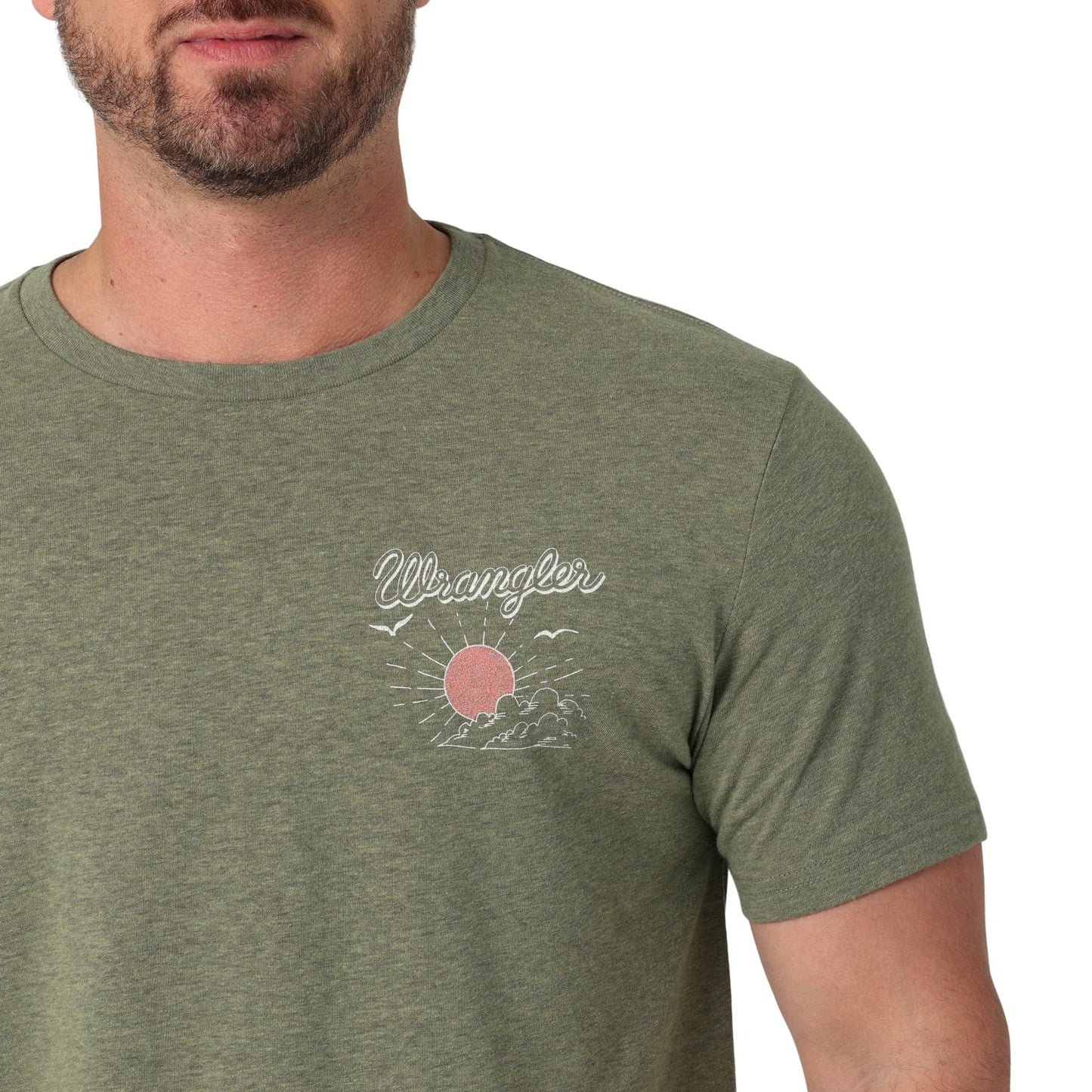 Wrangler Back Graphic Sage Heather T-Shirt