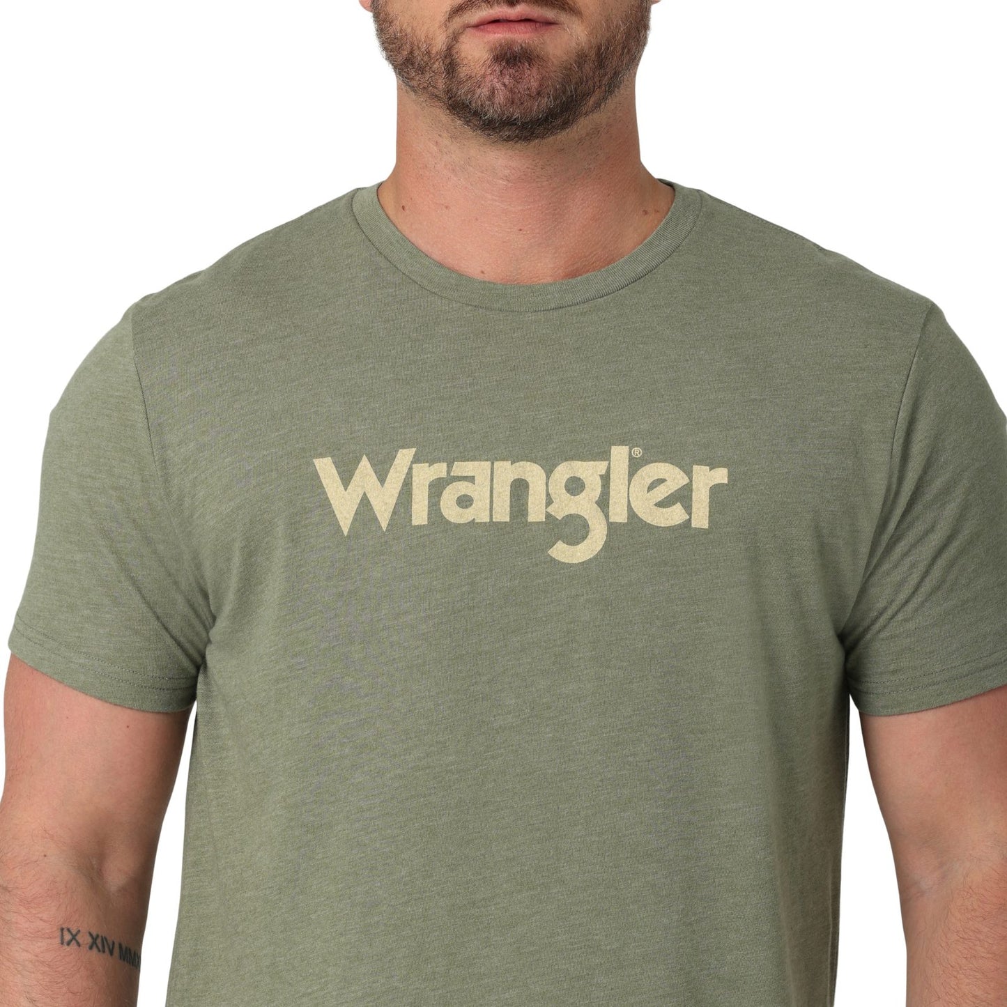 Wrangler Kabel Logo Green Heather T-Shirt