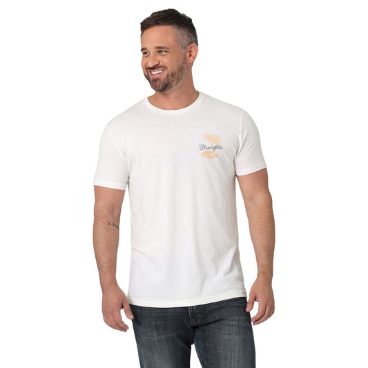 Camiseta jaspeada con gráfico Marshmallow en la espalda de Wrangler