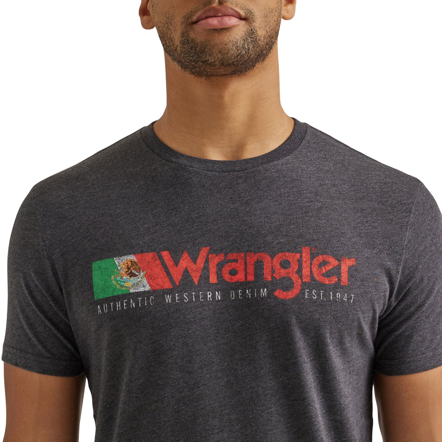 Wrangler Men's Mexico Flag Logo T-Shirt