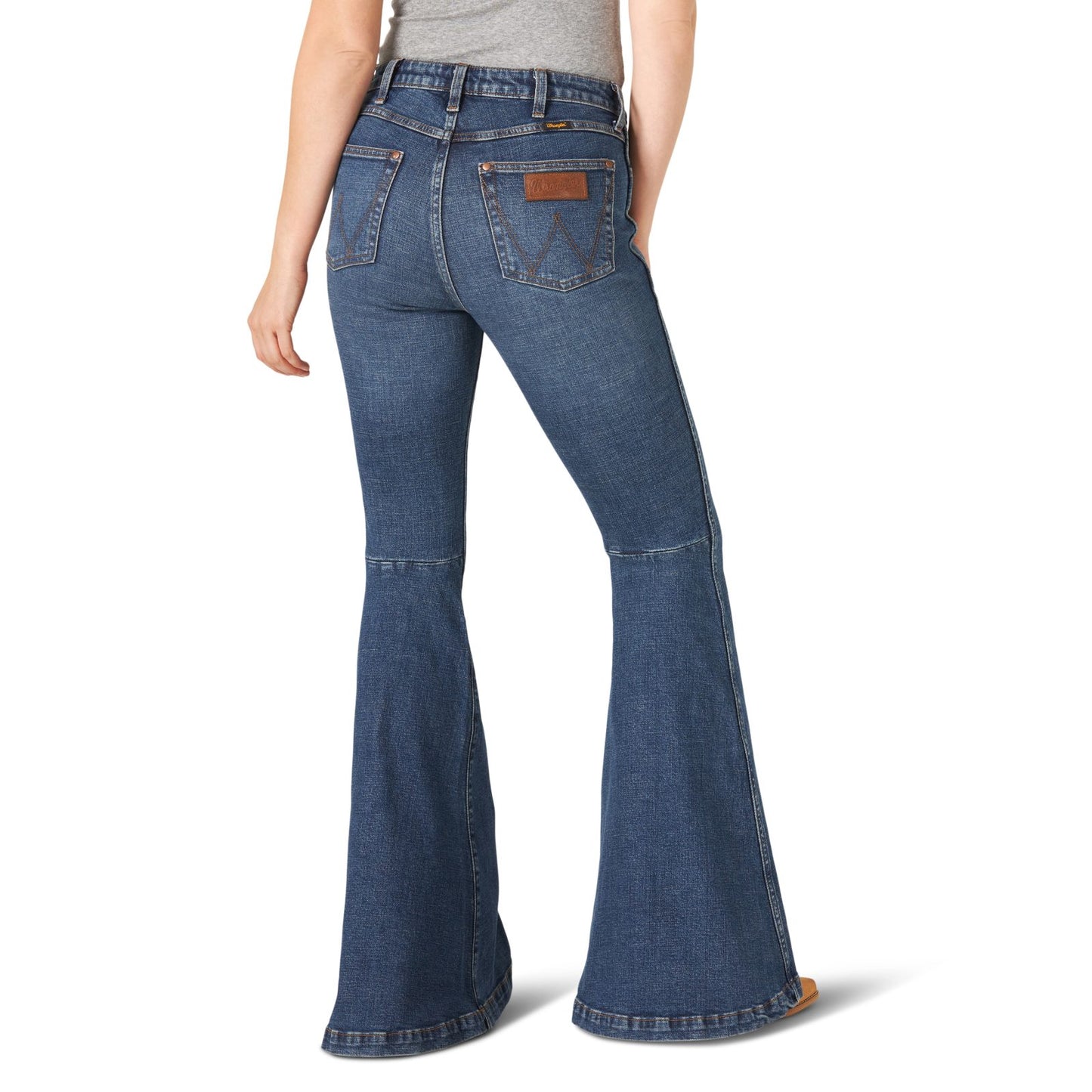 Vaqueros acampanados Paige estilo trompeta de talle alto retro premium de Wrangler