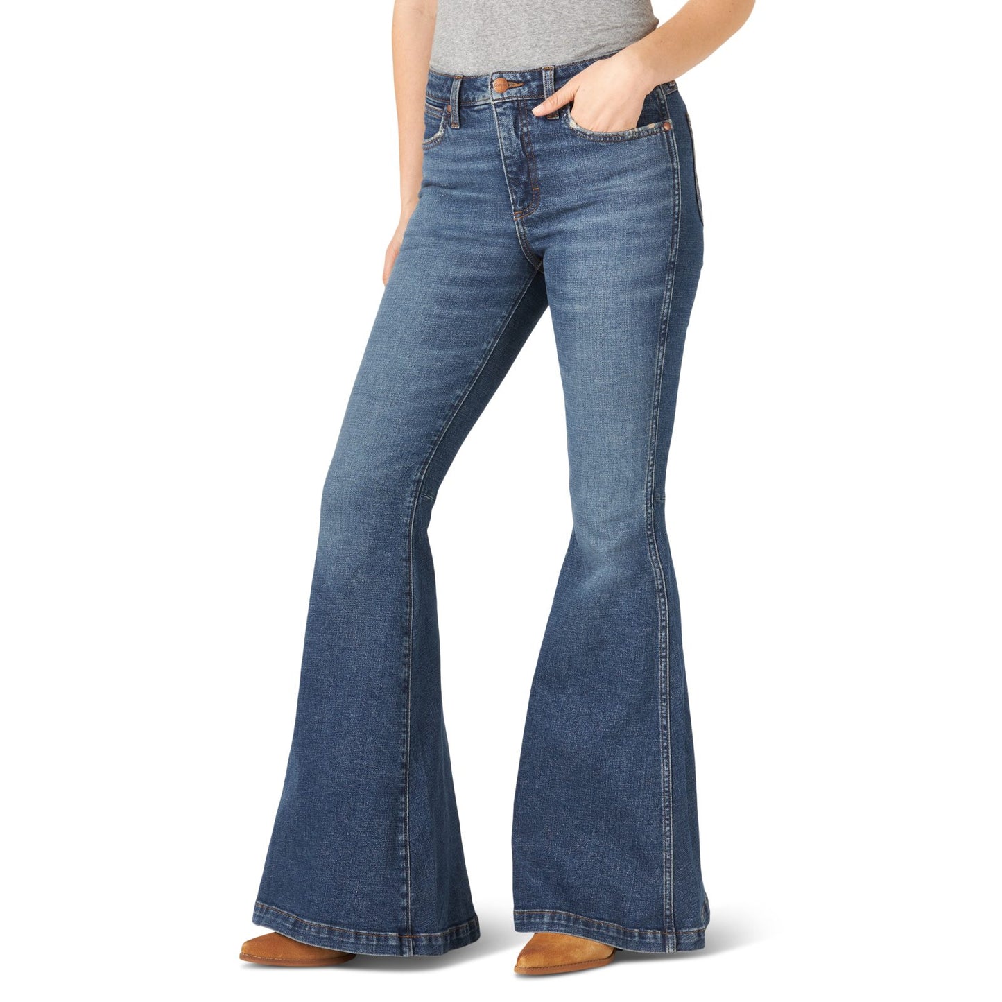 Wrangler Retro Premium High Rise Trumpet Paige Flare Jean