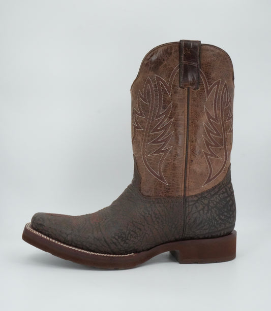 Denver Boots Men's Bull Shoulder Brown Semi Square Toe Boot