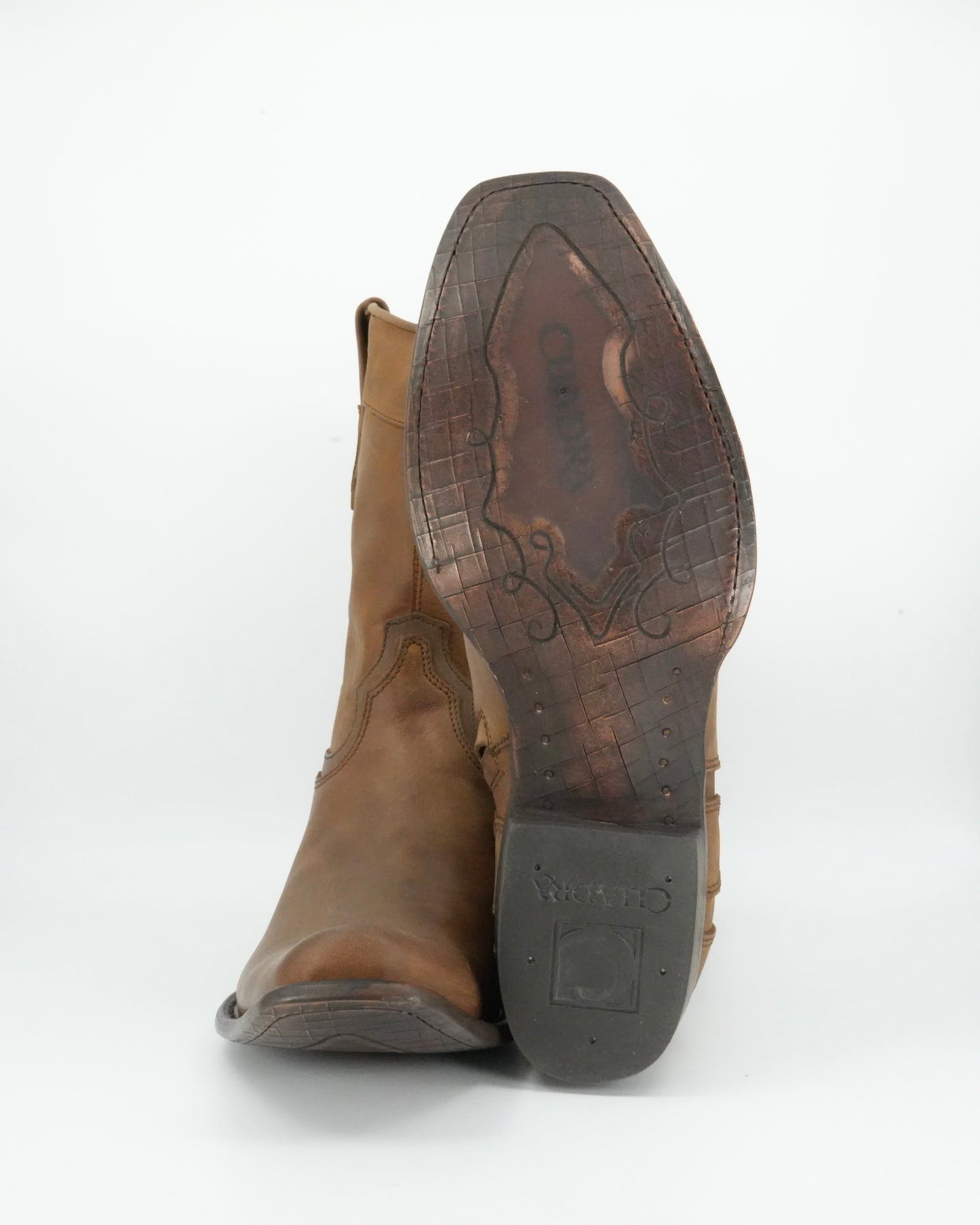 Cuadra Men's Leather Distressed Brown Semi Square Toe Boot