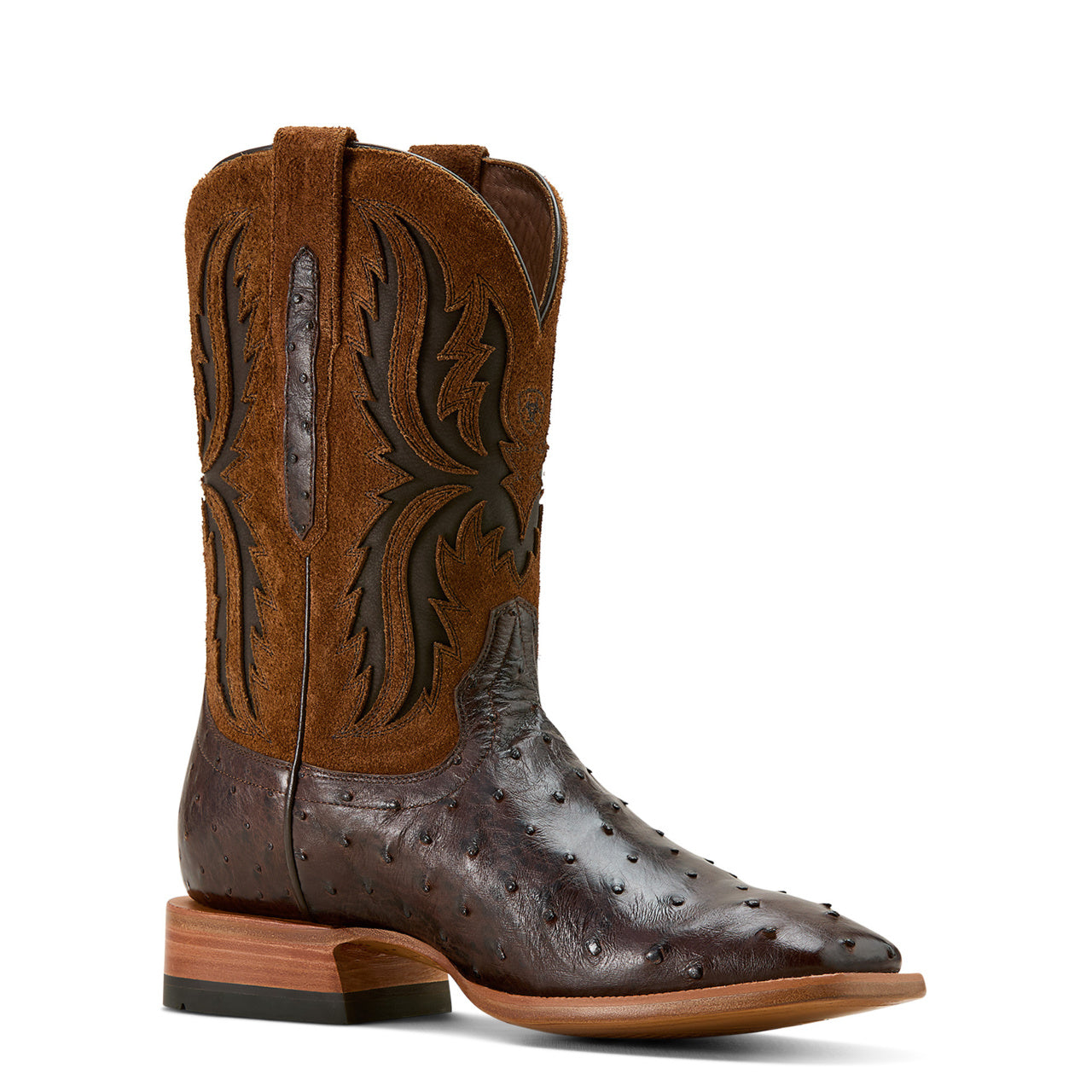 Ariat Men's Drifter Expresso Full Quill Ostrich Western Boot