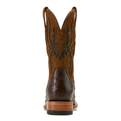 Ariat Men's Drifter Expresso Full Quill Ostrich Western Boot