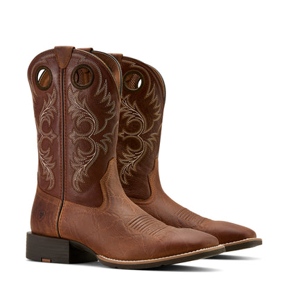 Ariat Men's Sport Rodeo Cowboy Boot Aged Tan Elephant Print