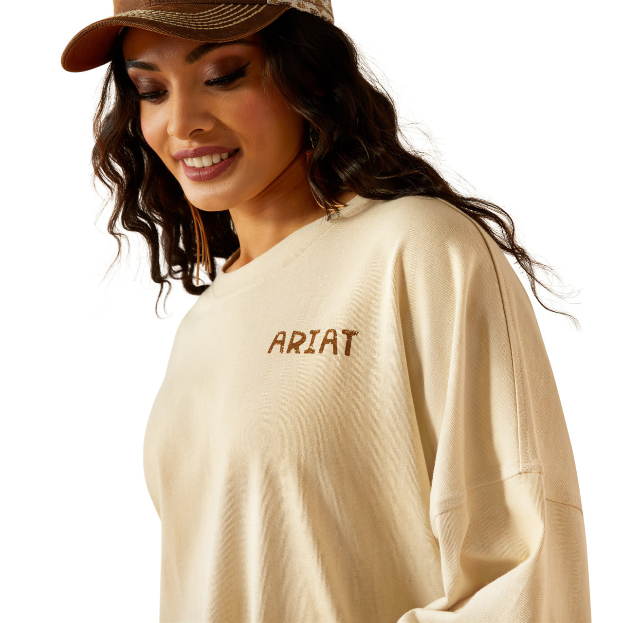 Ariat Women’s Canvas Oversized Summer Sand Long Sleeve T-Shirt