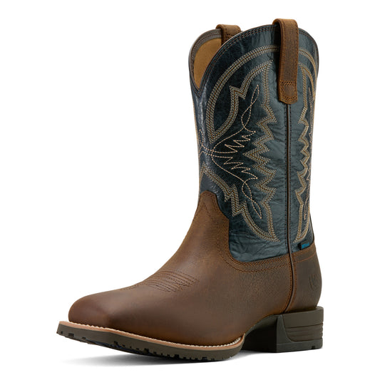 Ariat Men's Hybrid Ranchwork H20 Western Wide Square Toe Taupe Boot