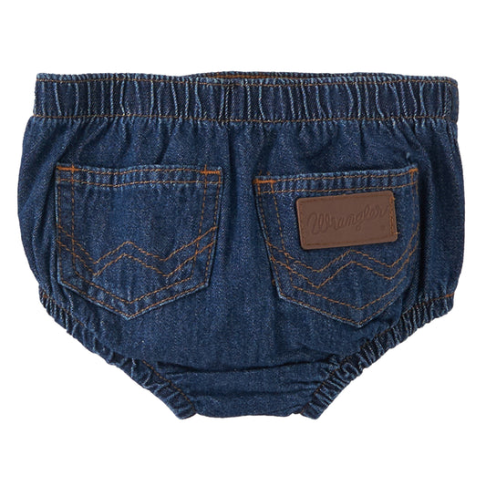 Wrangler Baby Unisex Dark Blue Denim Diaper Cover