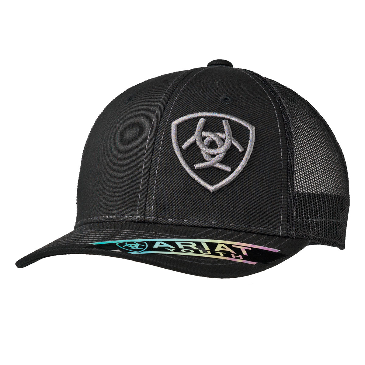 Ariat Youth Shield Logo Black Cap