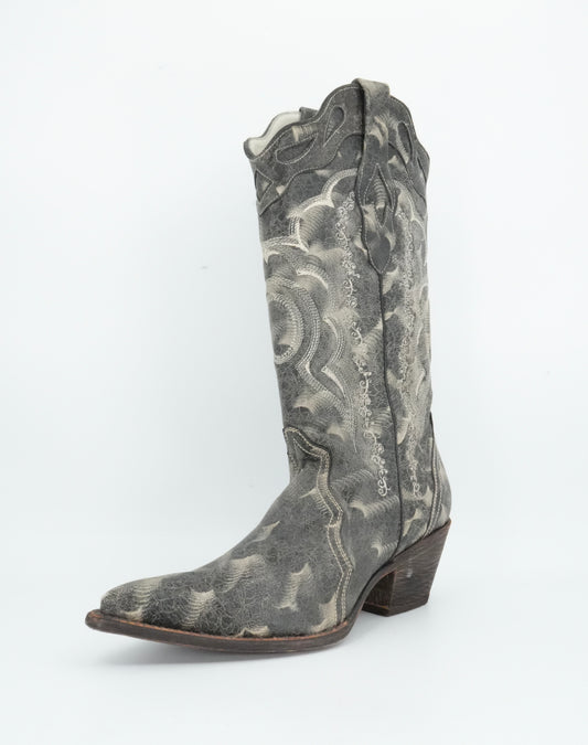 Frida Cuadra Women's Pointed Toe Grey Boot