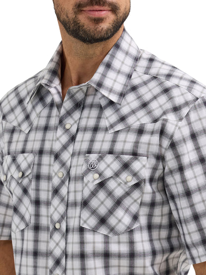 Wrangler Orca Short Sleeve Western Snap Shirt