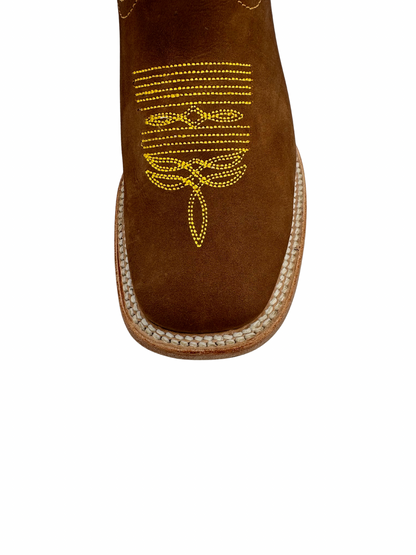 White Diamond Women's Honey Sunflower Square Toe Leather Boot