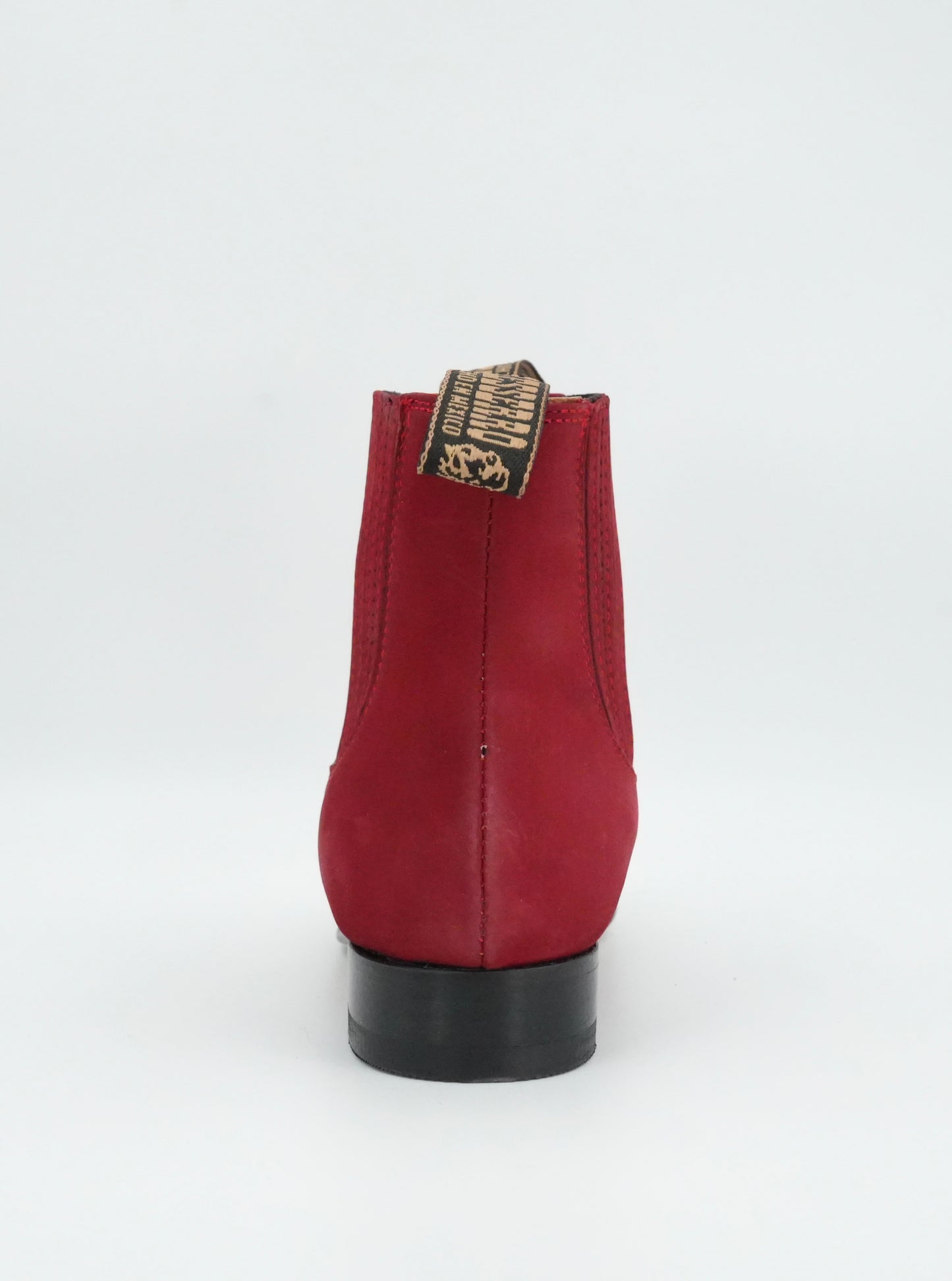 Besserro Kid's Nobuck Charro Short Boot - Red