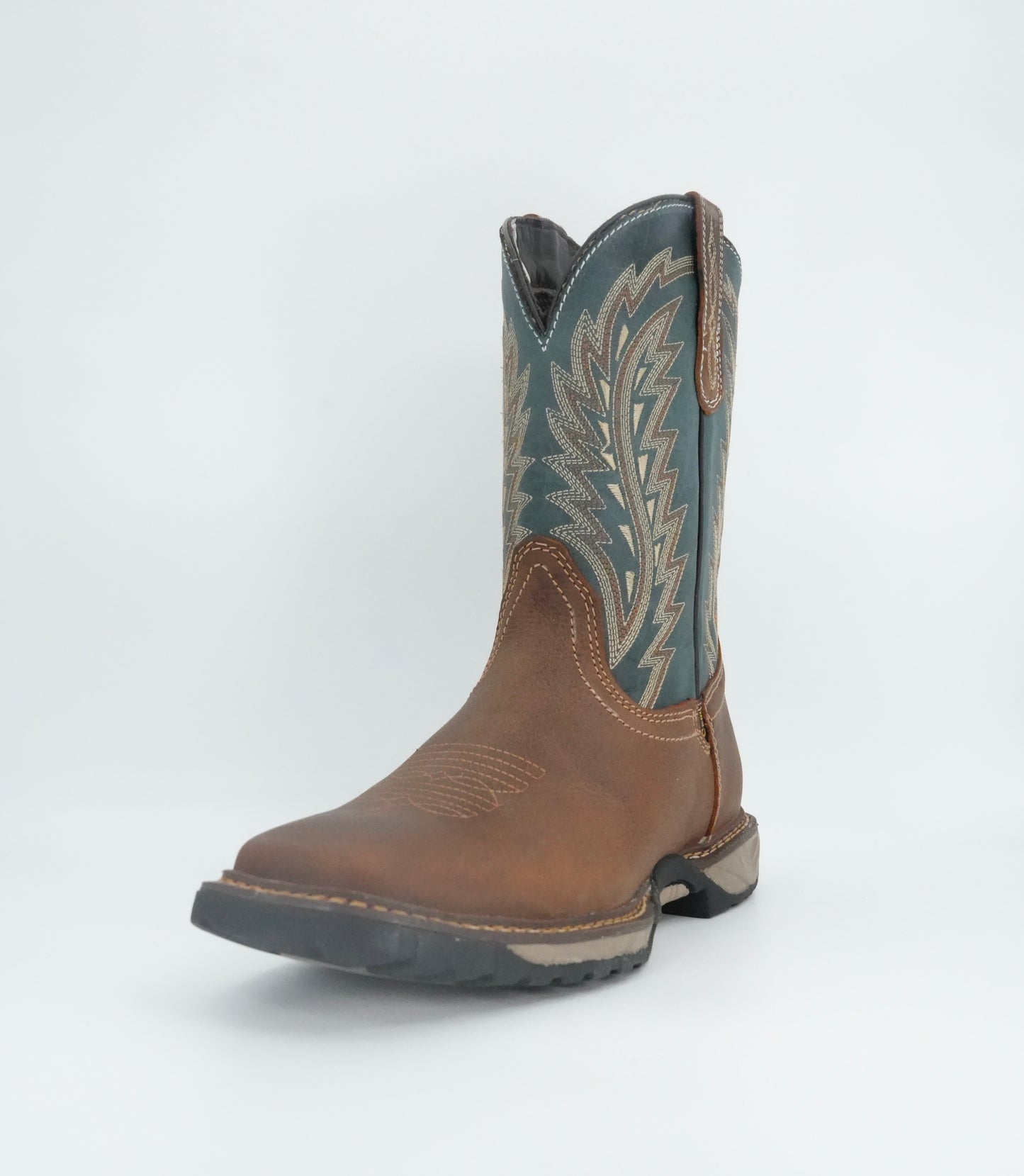 Cebu Men's Tundra Square Toe Work Boot - Roble Tan