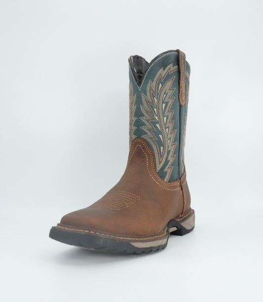 Cebu Men's Tundra Square Toe Work Boot - Roble Tan