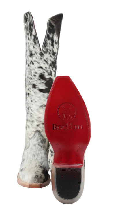Rock'em Women's Tall Wide Calf Full Cow Hair Size 8 *AS SEEN ON IMAGE*