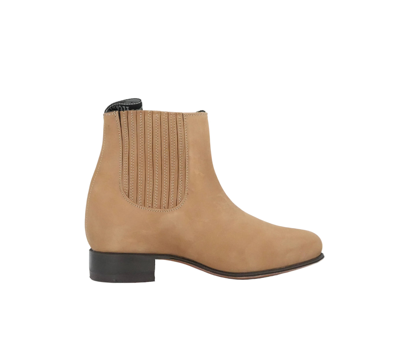 El Canelo Men's Charro Nobuck Short Boot - Light Brown