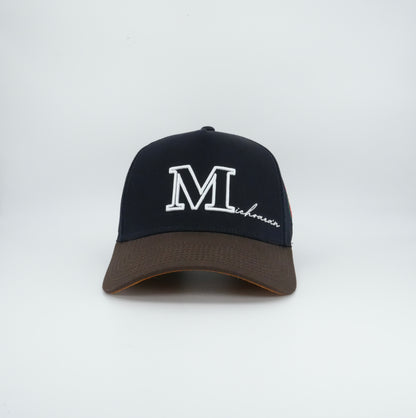 45 Michoacan M Trucker Cap Navy-Chocolate