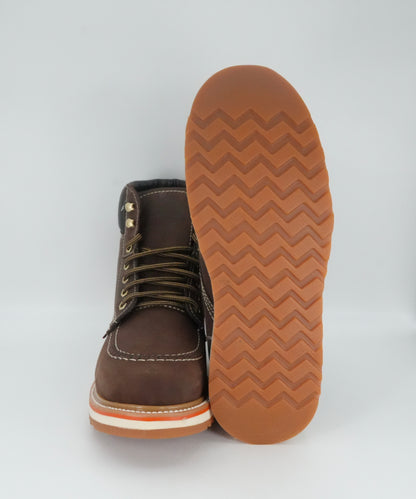 Original Michel Men's Crazy Moc Short Soft Toe Work Boot - Brown