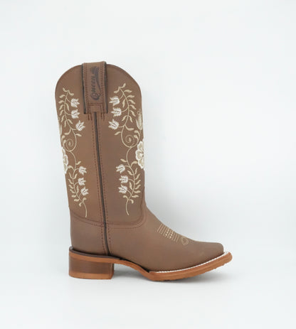 Tombstone Women's Crazy Tang Slanted Heel Square Toe Boot