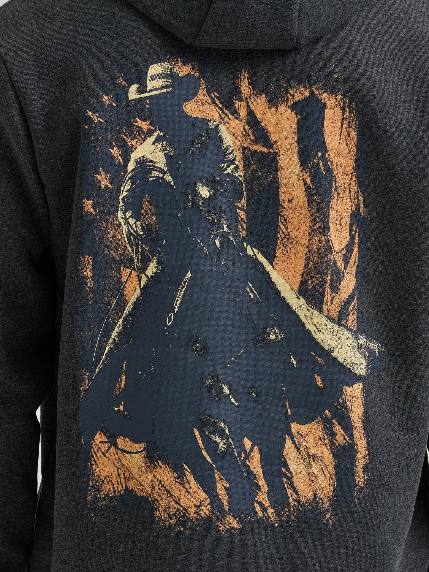 Wrangler Men's Cowboy Graphic Pullover Hoodie - Dark Cowboy