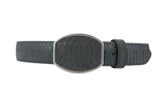 Hooch Imitation Python Belt - Black