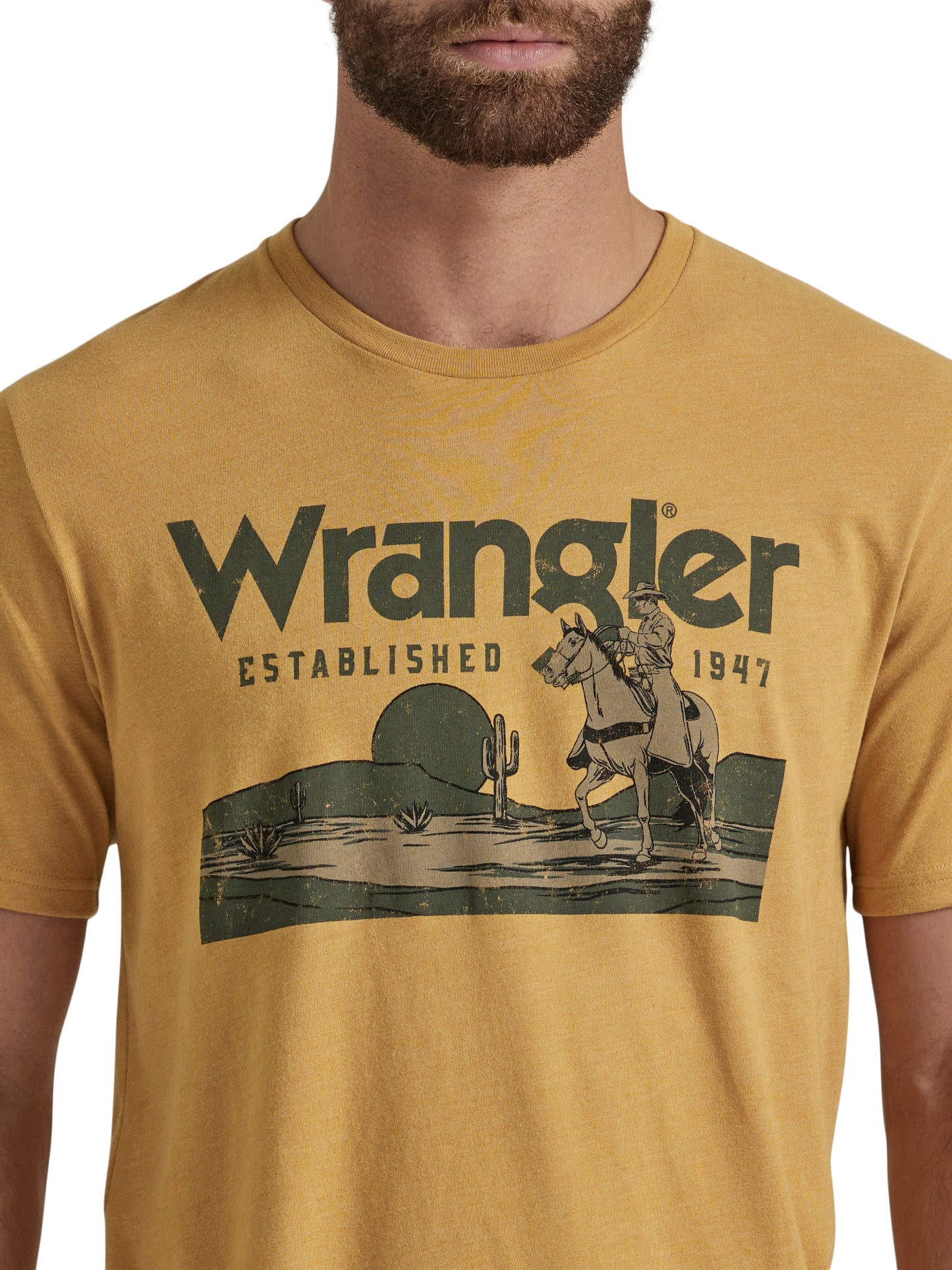 Wrangler Men's Logo Gold T-Shirt