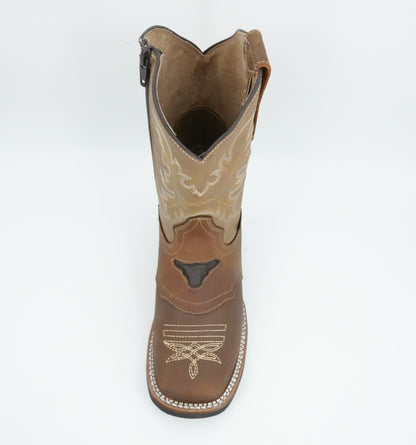 Chaparral Kid’s Crazy Brown/Honey Boot