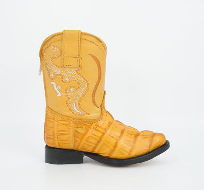 Alamos Toddler Buttercup Imitation Caiman Tail Boot