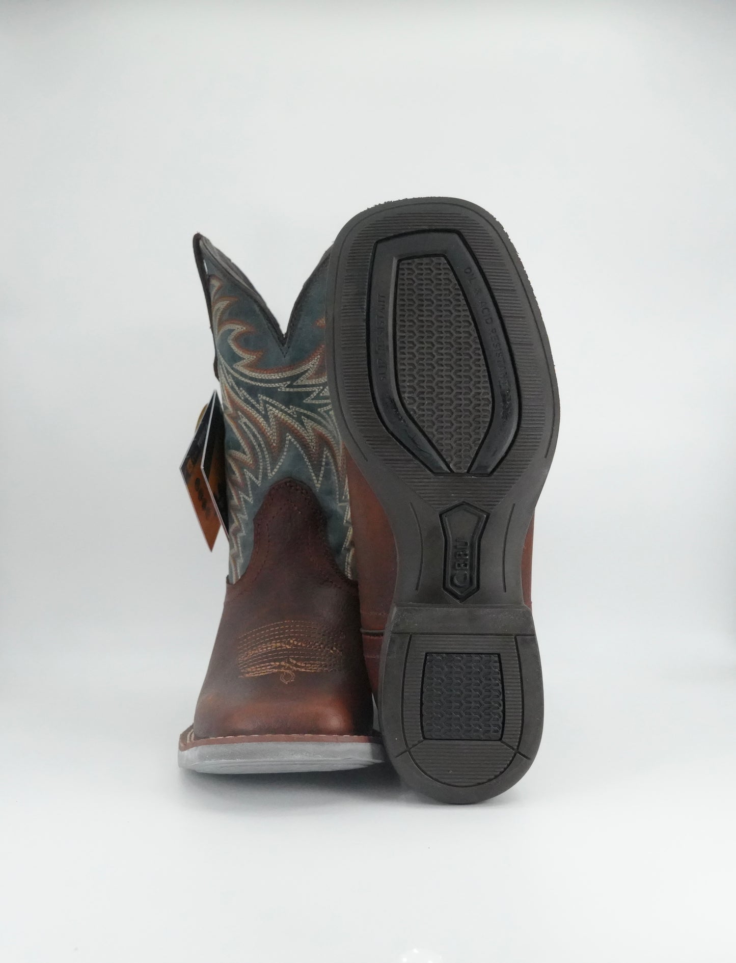 Cebu Men's Denali Square Toe Work Boot - Brown