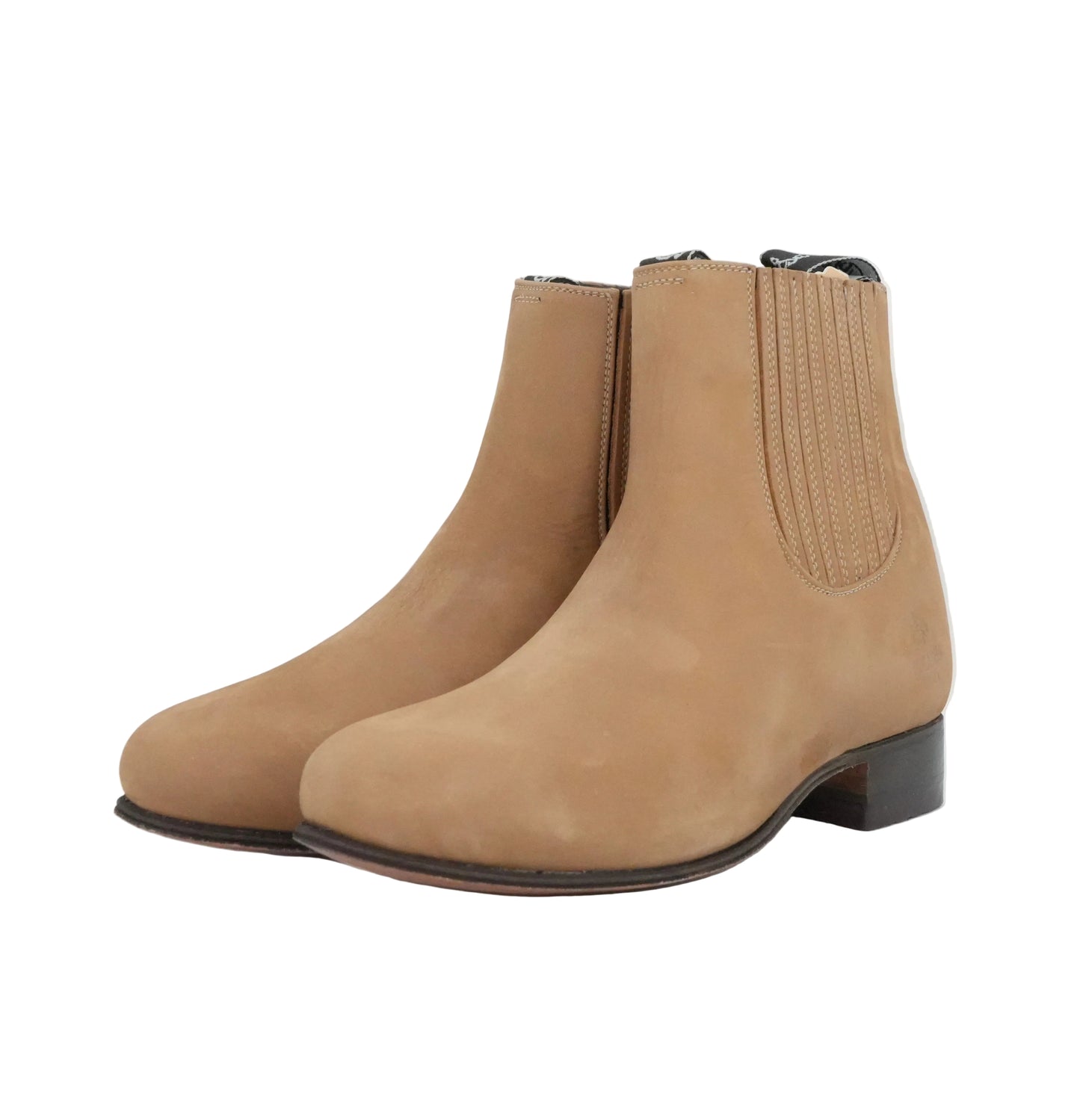 El Canelo Men's Charro Nobuck Short Boot - Light Brown