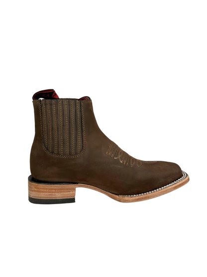 Quincy Men's Brown Nobuck Leather Short Boot