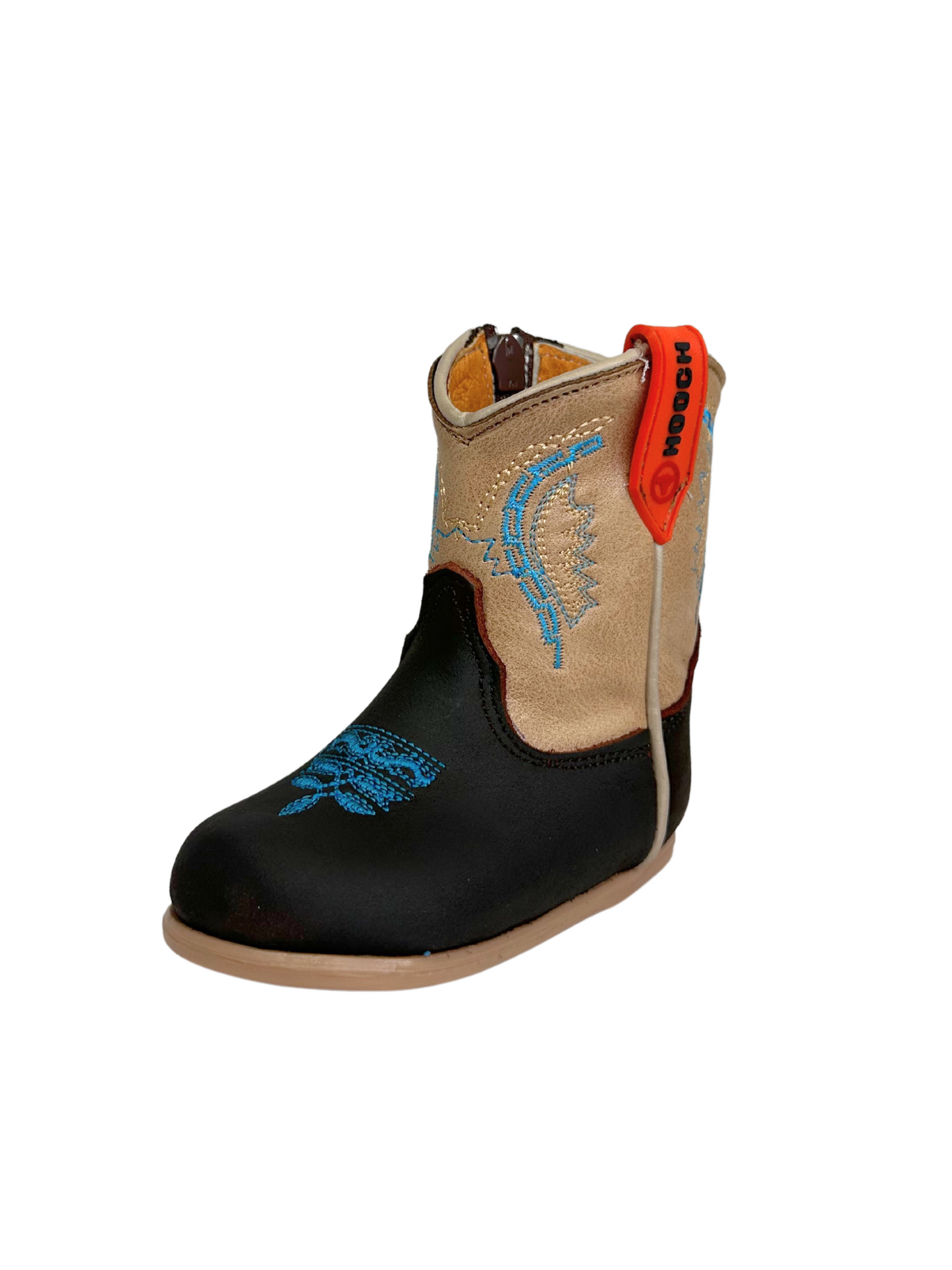 Hooch Toddler's Brown & Blue Stitched Boot