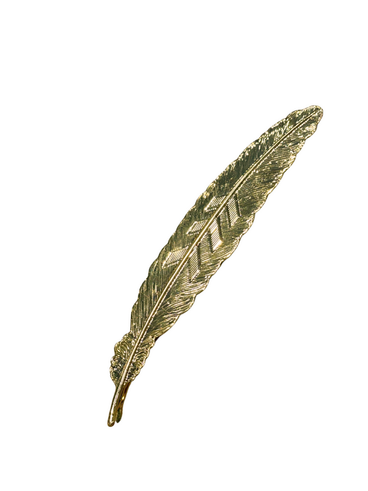 Gold Metal Feather
