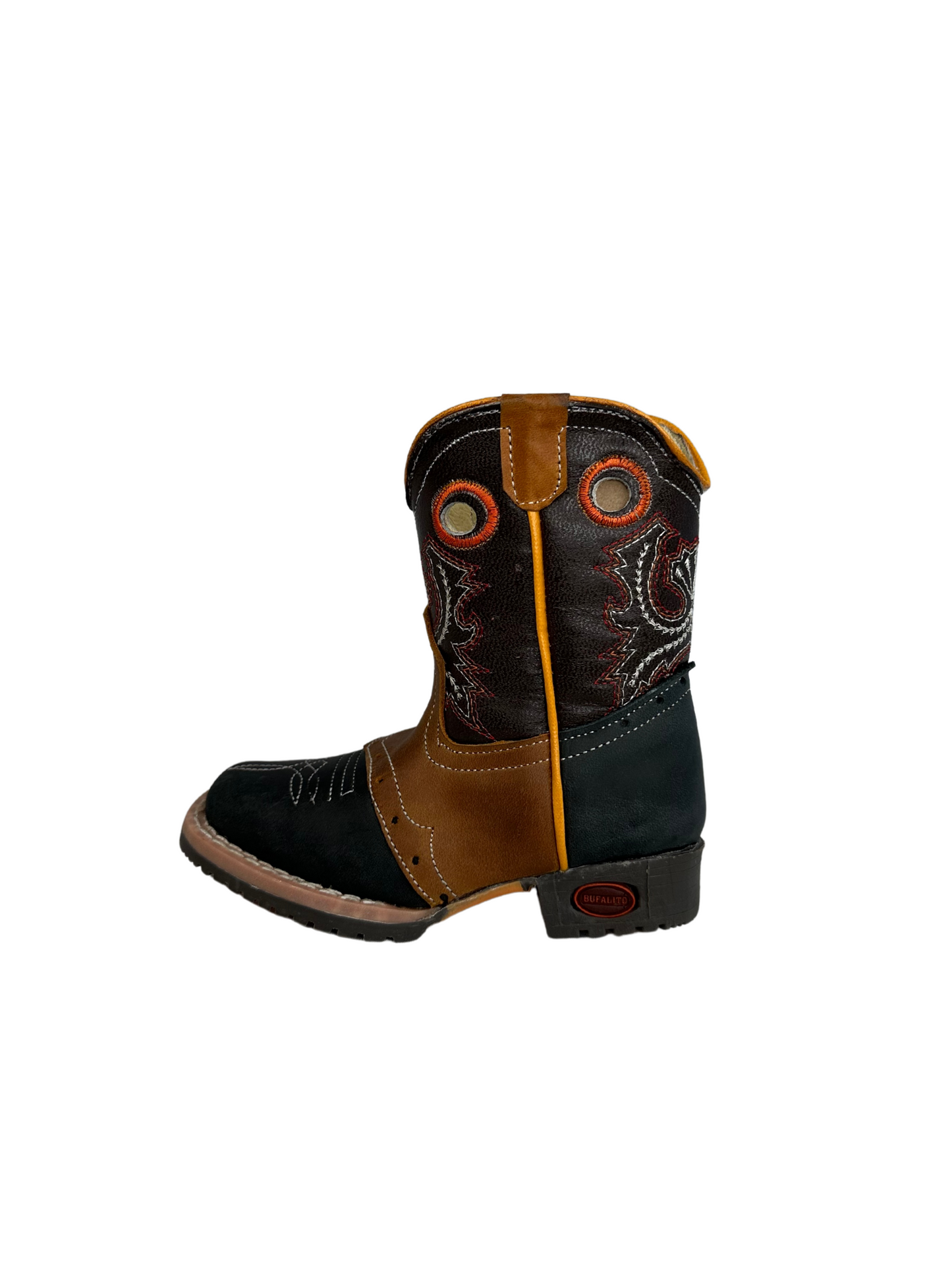 El General Boy's Brown/Black Leather Boot