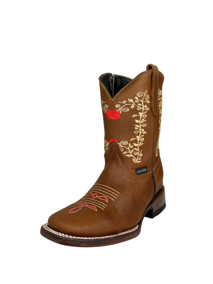 Chaparral Girl's Brown Rose Boot