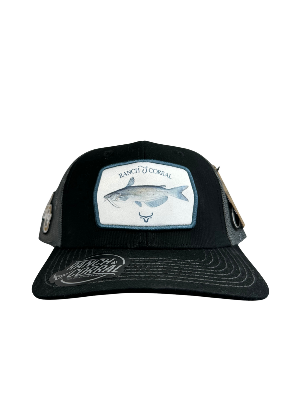 Ranch & Corral Fish Cap - Black