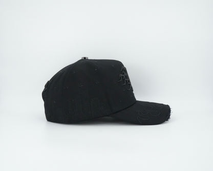 Klan Hats Los Angeles Distressed Flame Cap