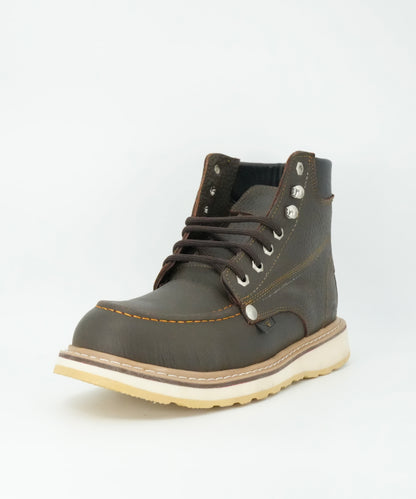 Hooch Men's 6" Steel Toe Work Boot - Chocolate