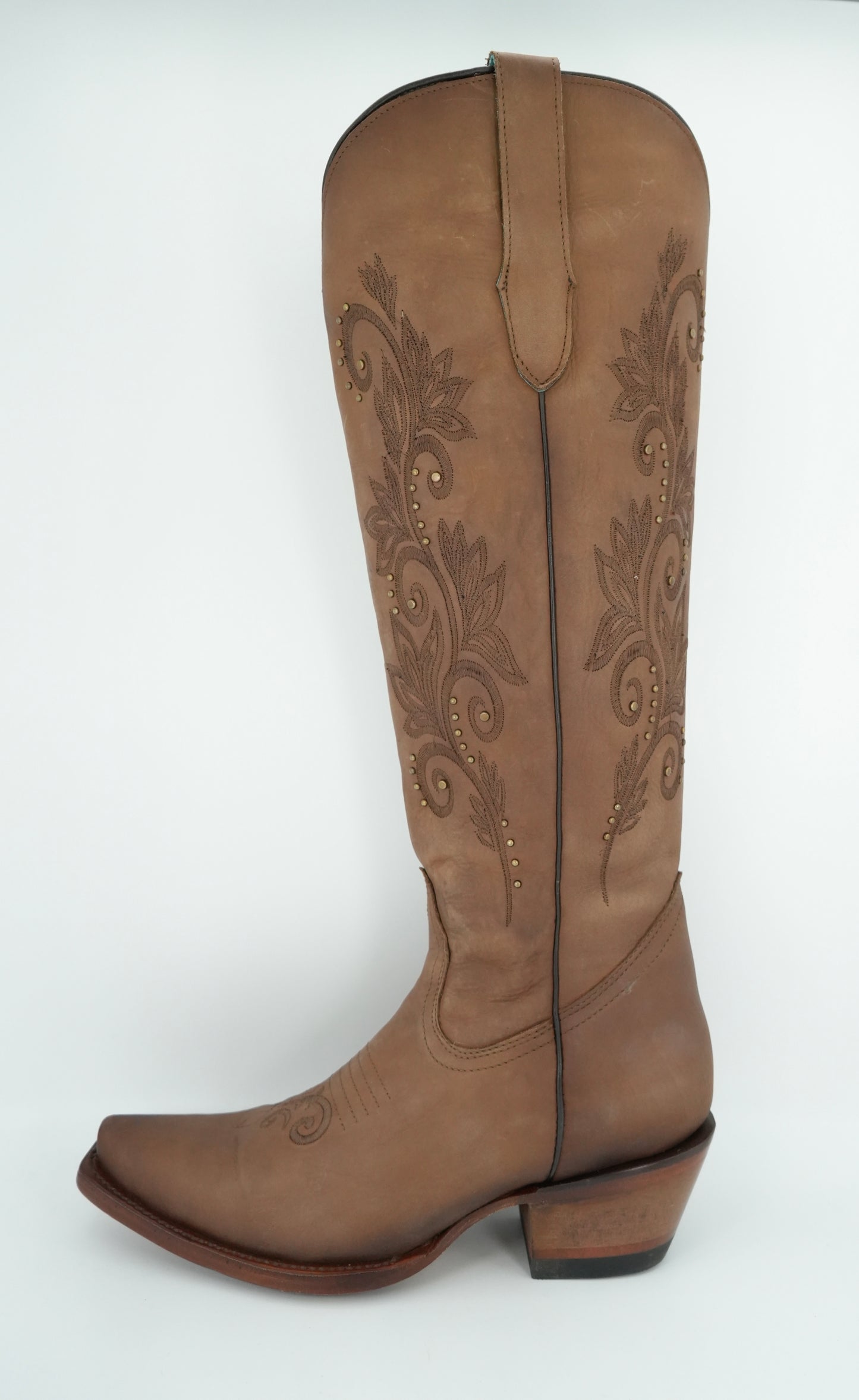 Quincy Women's Floral Tall Crazy Honey Snip Toe Boot