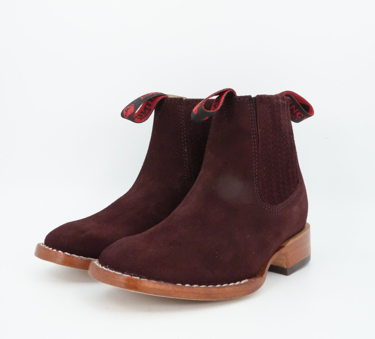 Quincy Little Kid's Suede Burgundy Short Boot