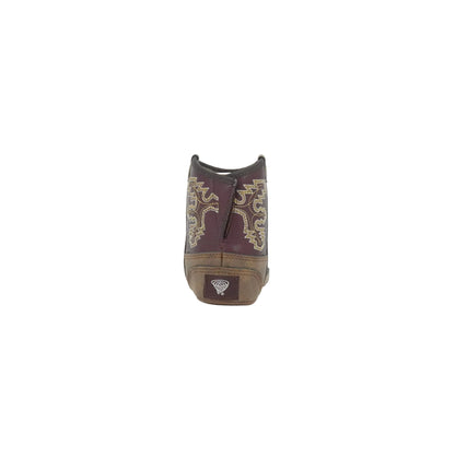Twister Infant Blake Western Stitch Boot - Brown/Burgundy