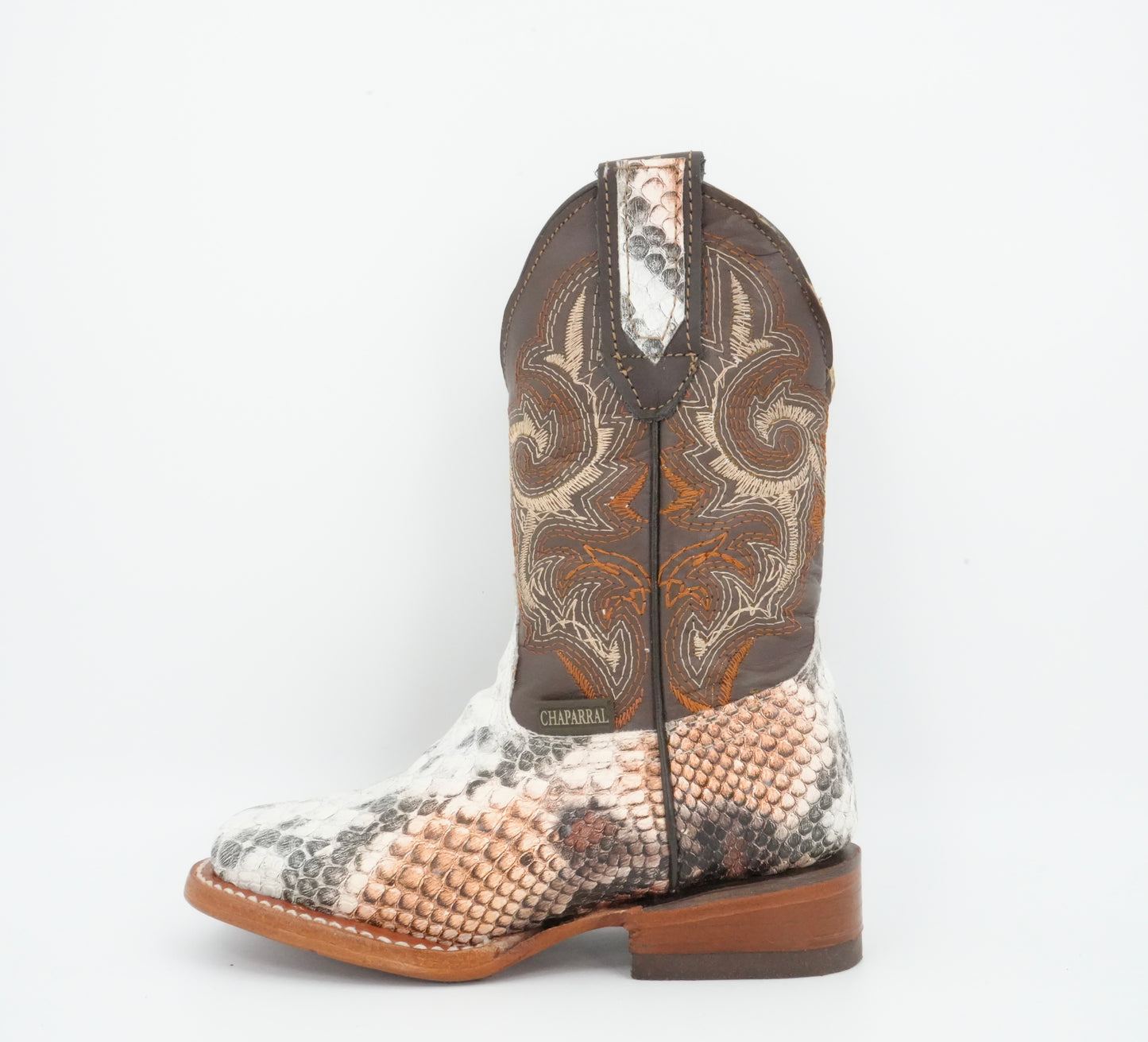 Chaparral Kid’s Python Print Natural/Honey Boot