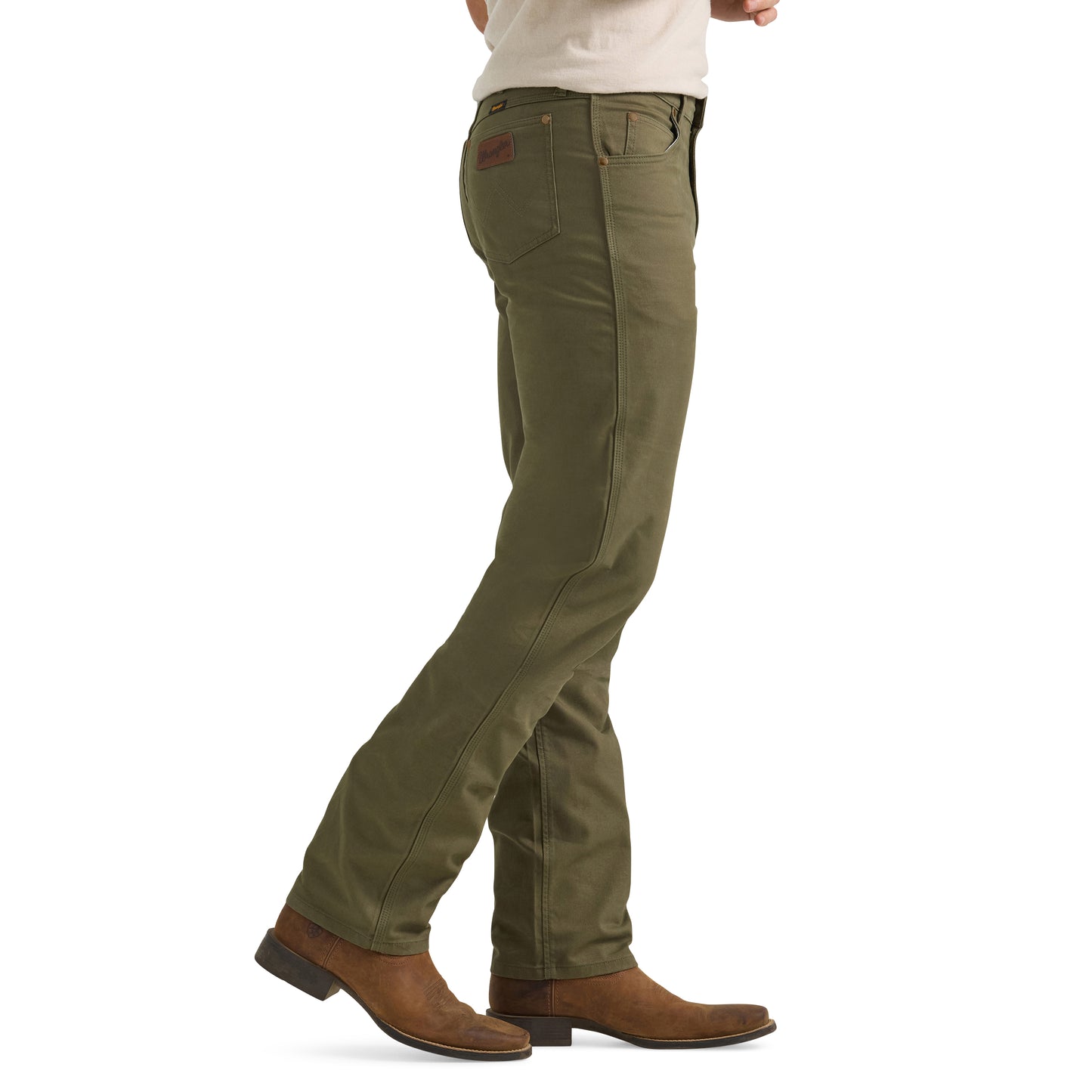 Vaqueros de corte slim con corte estilo vaquero y piedra áspera de Wrangler