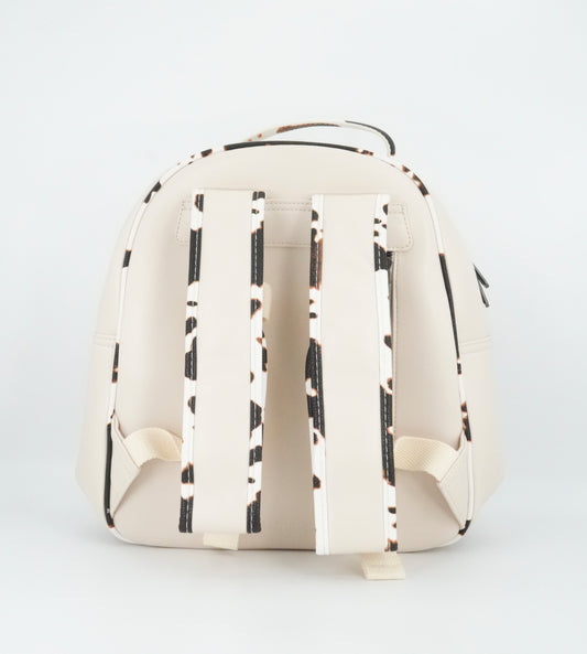 Wrangler Cow Print Backpack With Coin Pouch - Tan