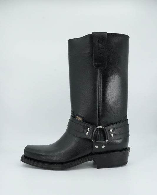Original Michel Men's Black Trompa De Puerco Semi Square Toe Boot