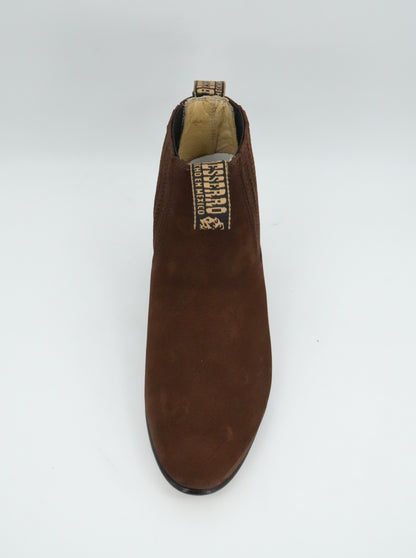 Besserro Kid's Nobuck Charro Short Boot - Chocolate